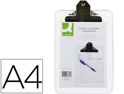 Porta notas q-connect plastico din a4 transparente extra duro , Q-connect , 37683 , 5705831033016